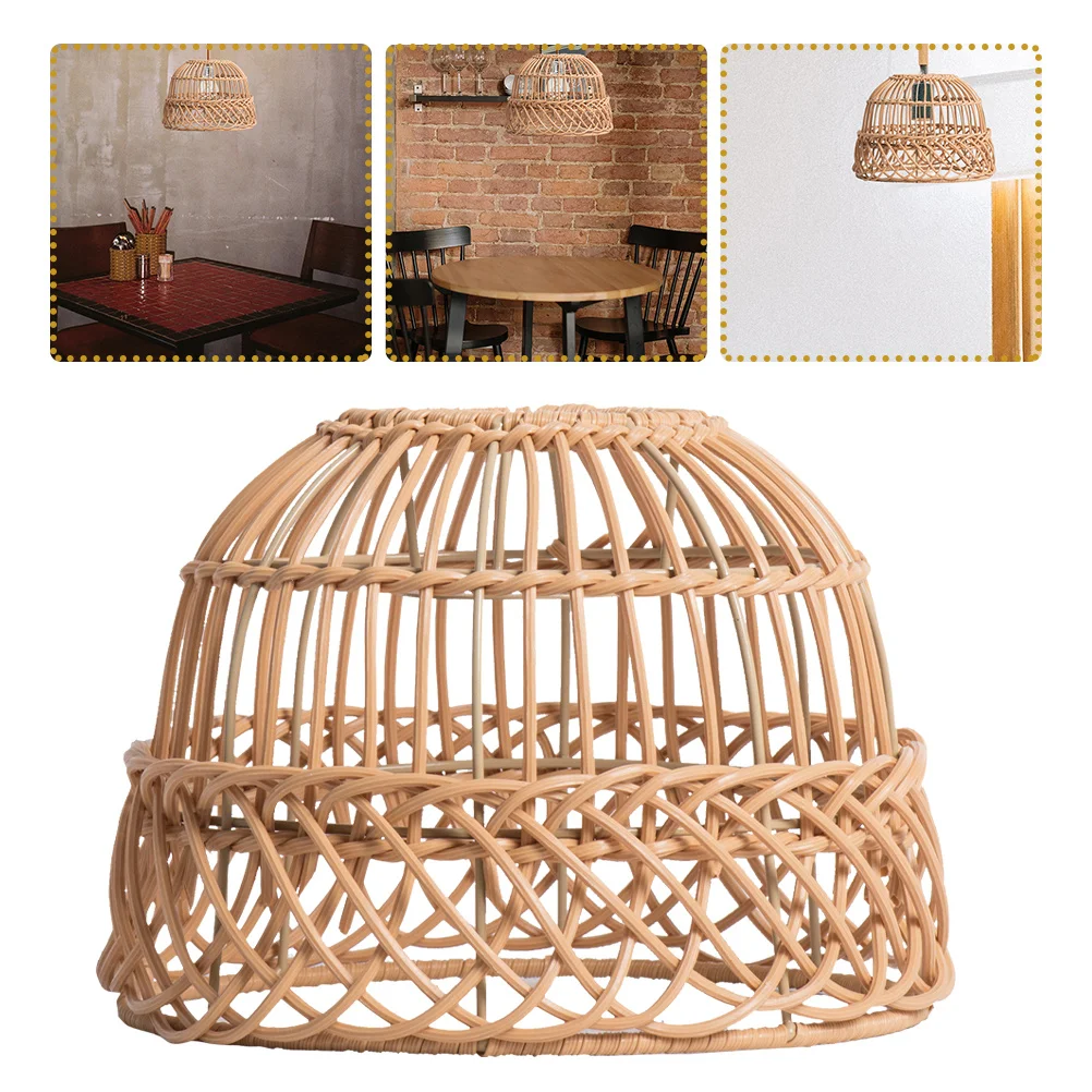 Small Imitation Rattan Woven Pendant Lamp Shade Rustic Hanging Lampshade for Ceiling Light Bar Home Hotel Chandelier Lamp
Small Imitation Rattan Woven Pendant Lamp Shade Rustic Hanging Lampshade for Ceiling Light Bar Home Hotel Chandelier Lamp