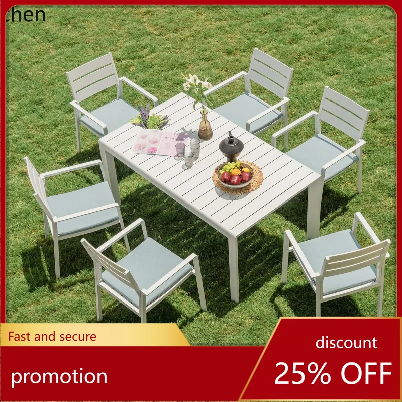 HT outdoor tables and chairs simple modern rainproof sunscreen rust-free villa courtyard garden hotel
HT outdoor tables and chairs simple modern rainproof sunscreen rust-free villa courtyard garden hotel