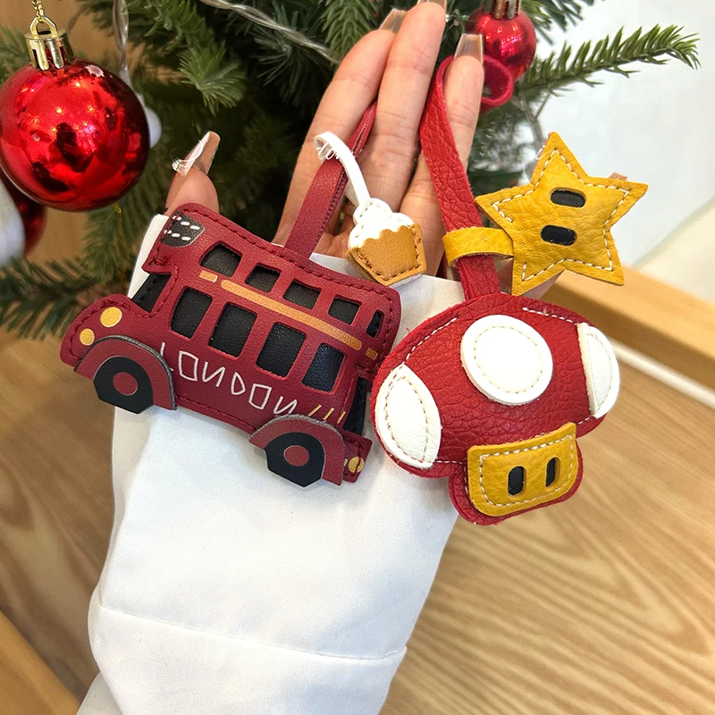 Bus Sewant Mushrooms Attachment PU Leather Hanger Animal Cartoon Keychain Cute Cartoon Bag Star Pendant BagS Ornament
Bus Sewant Mushrooms Attachment PU Leather Hanger Animal Cartoon Keychain Cute Cartoon Bag Star Pendant BagS Ornament