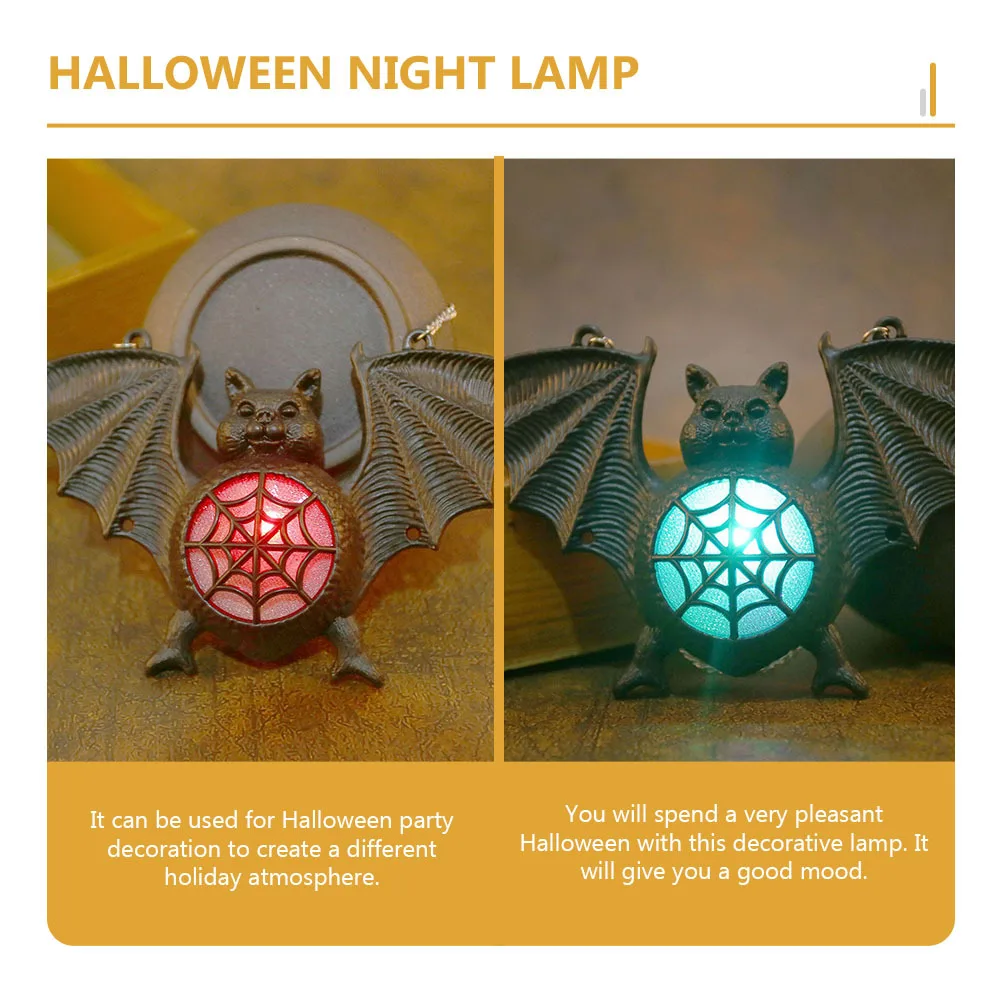 3Pcs Halloween Light Decor Plastic Bat Modeling Lamp for Party Decoration Night Light Powered Hanging Adorn
3Pcs Halloween Light Decor Plastic Bat Modeling Lamp for Party Decoration Night Light Powered Hanging Adorn
