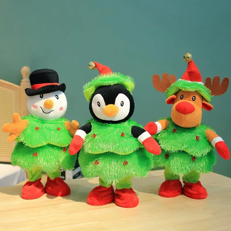 Will sing and dance Christmas gingerbread man plush toy will record and broadcast talking Christmas doll luminous ornaments
Will sing and dance Christmas gingerbread man plush toy will record and broadcast talking Christmas doll luminous ornaments