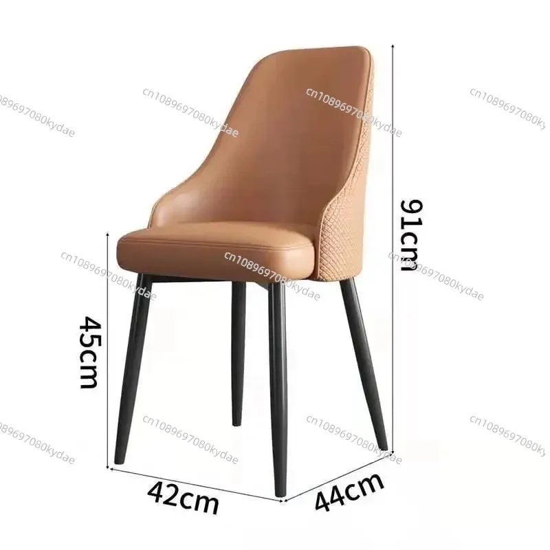 Luxury Nordic Leather Dining Chairs Restaurant Furniture Backrest Soft Stool Design Minimalist Makeup Relaxing Cha
Luxury Nordic Leather Dining Chairs Restaurant Furniture Backrest Soft Stool Design Minimalist Makeup Relaxing Cha
