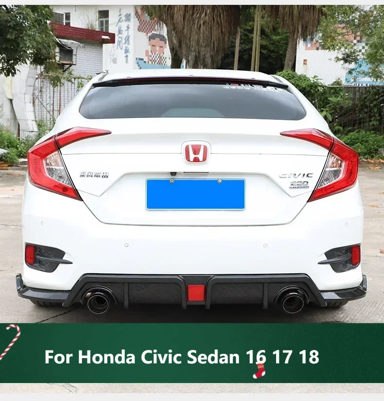 New! Plastic Body Kit Car Rear Diffuser Lip Bumper Spoiler For Honda Civic Sedan 16 17 18
New! Plastic Body Kit Car Rear Diffuser Lip Bumper Spoiler For Honda Civic Sedan 16 17 18