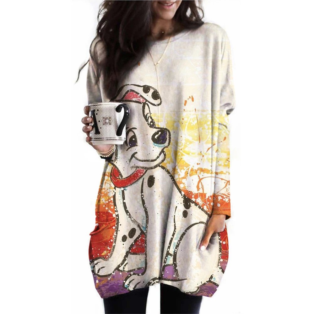 Vintage Disney 101 Dalmatians Long Sleeve T-shirts Women Fashion T-shirt Loose Oversized Tops Tees Long Tops Ladies Tunics Autum
Vintage Disney 101 Dalmatians Long Sleeve T-shirts Women Fashion T-shirt Loose Oversized Tops Tees Long Tops Ladies Tunics Autum