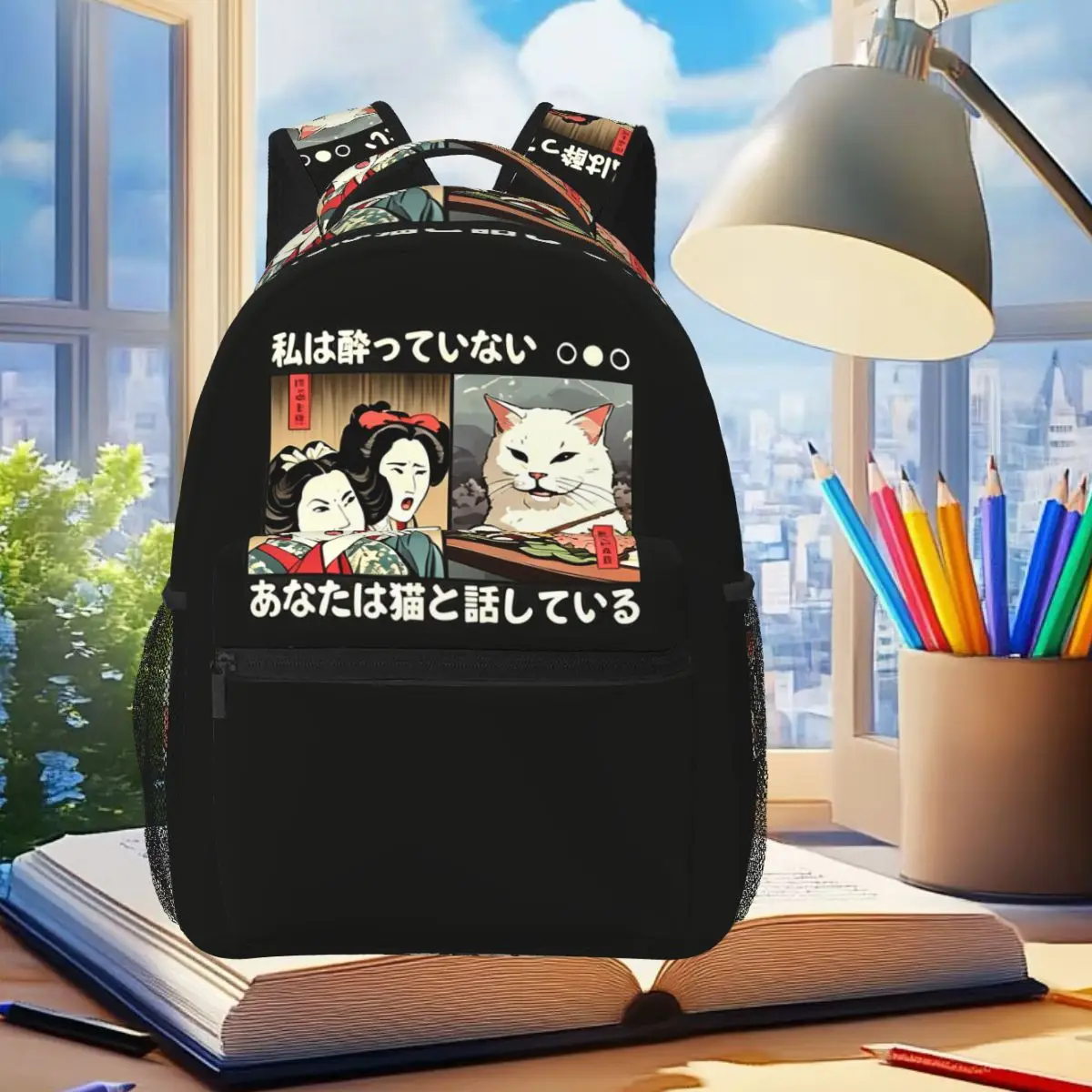 Yelling At A Cat Meme Japanese Style Graphic Backpack Student Boys Girls BookBag School Bag Laptop Shoulder Bags for Men Women
Yelling At A Cat Meme Japanese Style Graphic Backpack Student Boys Girls BookBag School Bag Laptop Shoulder Bags for Men Women