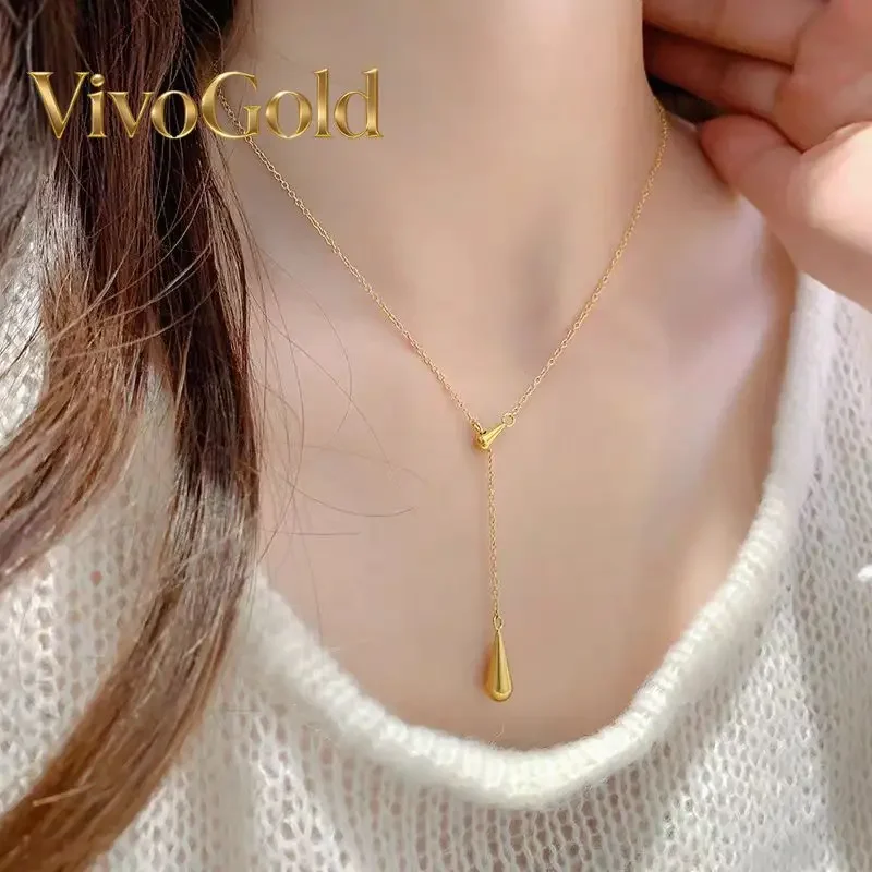VivoGold24K brushed sunflower seed necklace 9999 women's trendy versatile collarbone chain tassel water droplet new pendant
VivoGold24K brushed sunflower seed necklace 9999 women's trendy versatile collarbone chain tassel water droplet new pendant