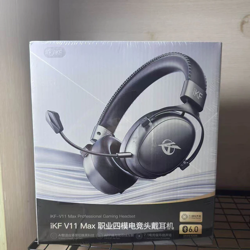 iKF V11 Pro2.0/MAX four-mode connectivity gaming over-ear headphones, wireless Bluetooth Delta long-lasting battery headphones
iKF V11 Pro2.0/MAX four-mode connectivity gaming over-ear headphones, wireless Bluetooth Delta long-lasting battery headphones