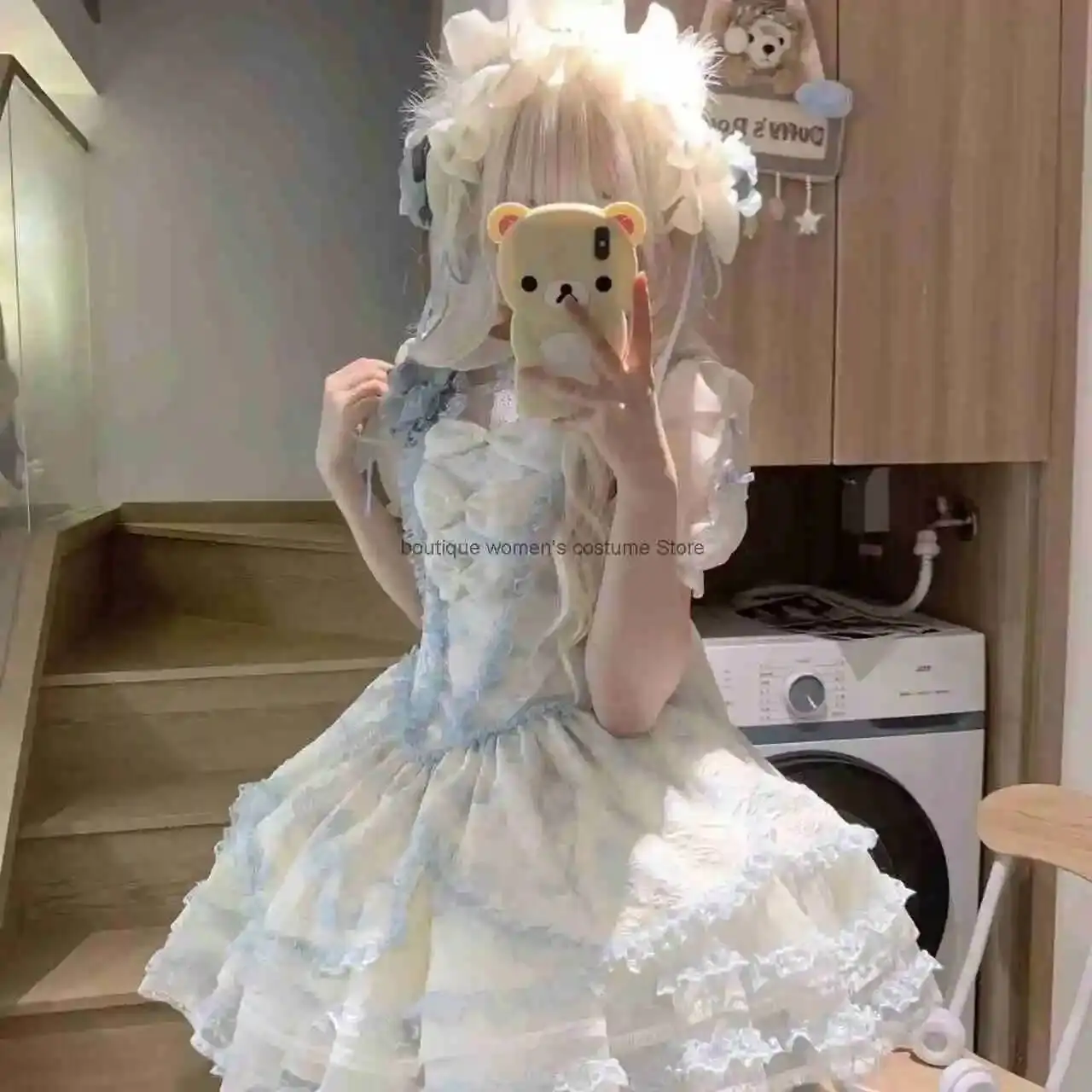 Summer Sweet Date Dress Lolita Design Bow Jasmine Rain Princess Loli Strap Corset Dress Cafe Dresses
Summer Sweet Date Dress Lolita Design Bow Jasmine Rain Princess Loli Strap Corset Dress Cafe Dresses