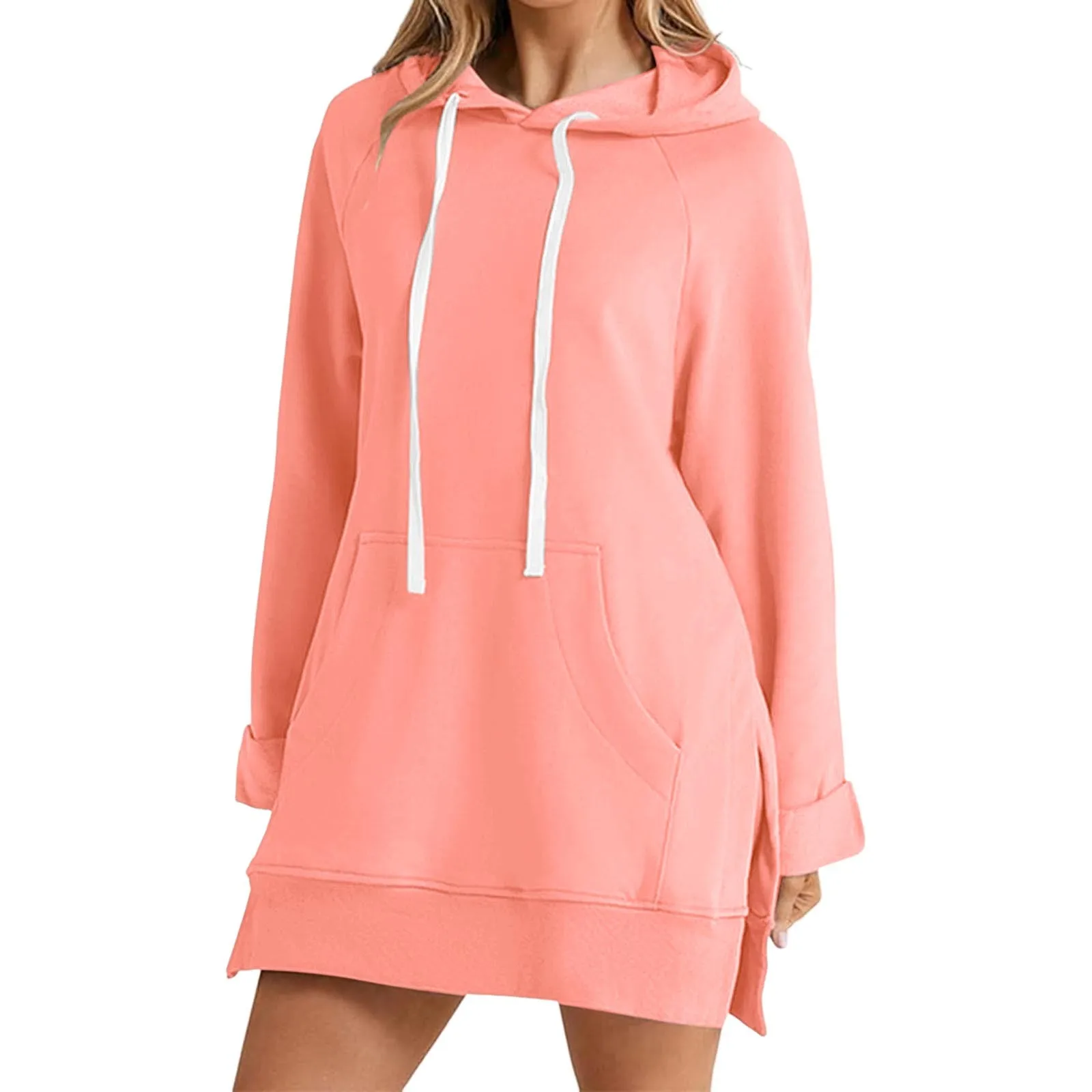 Women's Long Sleeve Solid Color Pocket Hooded Medium Long Casual Short Sleeve Solid Tie Dress Womens Dresses for Summer
Women's Long Sleeve Solid Color Pocket Hooded Medium Long Casual Short Sleeve Solid Tie Dress Womens Dresses for Summer