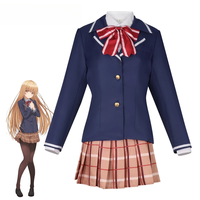 Adult Japanese Anime Shiina Mahiru Character Cosplay Outfit Plaid Skirt with Bow Tie School Uniform Skirt Kawaii Campus Suit
Adult Japanese Anime Shiina Mahiru Character Cosplay Outfit Plaid Skirt with Bow Tie School Uniform Skirt Kawaii Campus Suit