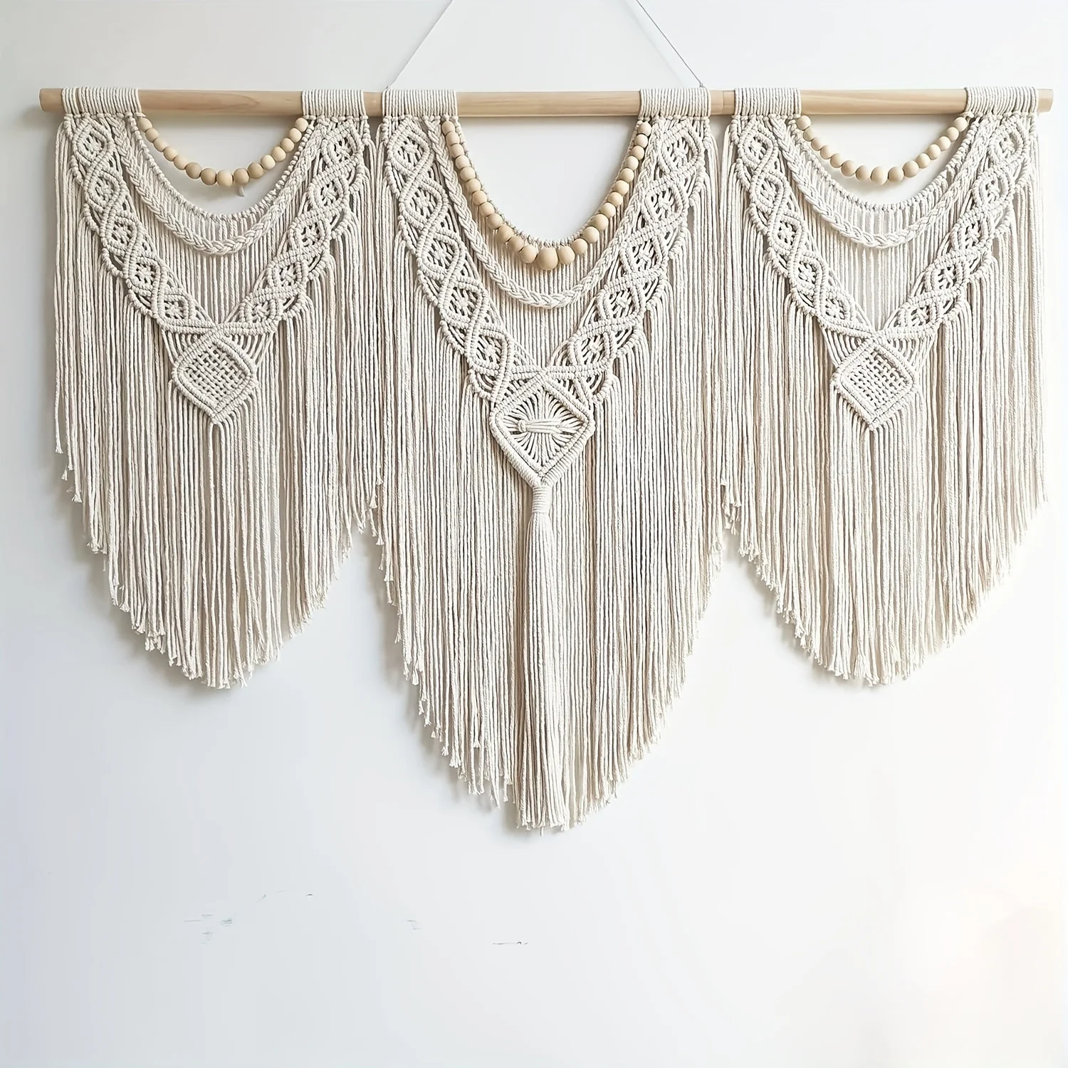 One Piece of a Large Bohemian Macrame Wall Hanging, a Hand- Tapestry for Home Decoration, Suitable for Bedrooms, Living
One Piece of a Large Bohemian Macrame Wall Hanging, a Hand- Tapestry for Home Decoration, Suitable for Bedrooms, Living