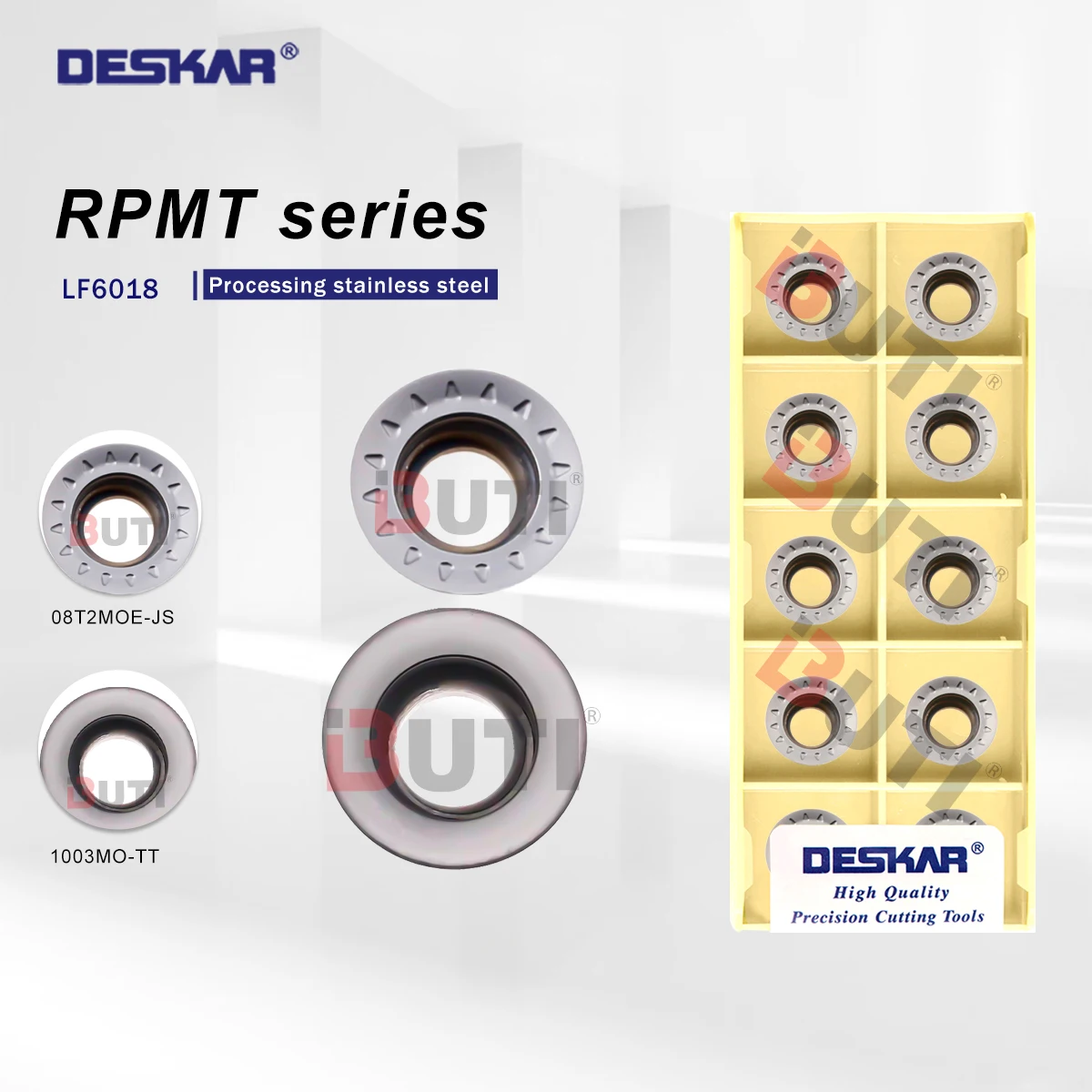 DESKAR 100% оригинал RPMT1003MO-TT RPMT08T2MOE-JS LF6018 Токарный станок с ЧПУ Фреза из сплава Лезвие Токарный станок Инструмент Нержавеющая сталь тоже
DESKAR 100% оригинал RPMT1003MO-TT RPMT08T2MOE-JS LF6018 Токарный станок с ЧПУ Фреза из сплава Лезвие Токарный станок Инструмент Нержавеющая сталь тоже