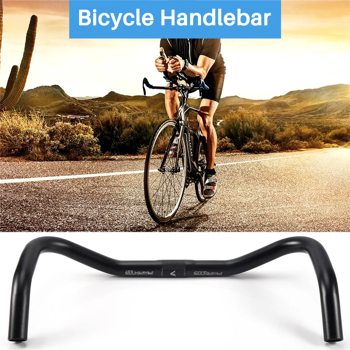 FMFXTR Bike Bullhorn Handlebar Aluminum Alloy 25.4mm 390mm Bicycle Handlebar for Fixed Gear Bike Road BikeJAS 
FMFXTR Bike Bullhorn Handlebar Aluminum Alloy 25.4mm 390mm Bicycle Handlebar for Fixed Gear Bike Road BikeJAS