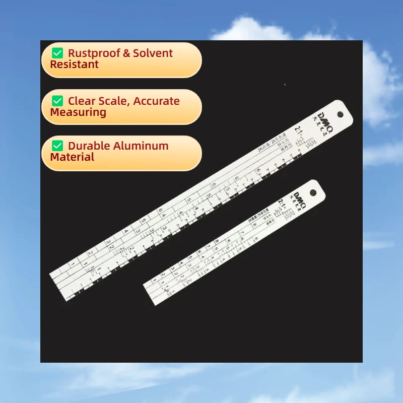 ATPRO Aluminum Paint Mixing Ruler Solvent Resistant Never Rust Scale Bar Automotive Spray Paint Mixing Tool for Car Painting
ATPRO Aluminum Paint Mixing Ruler Solvent Resistant Never Rust Scale Bar Automotive Spray Paint Mixing Tool for Car Painting