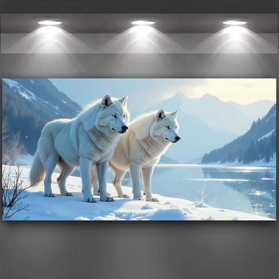 Snow White Wolf Large Size Diy Diamond Arts For Adults Painting Wild Animals Full Square Round Drill Mosaic Embroidery Picture
Snow White Wolf Large Size Diy Diamond Arts For Adults Painting Wild Animals Full Square Round Drill Mosaic Embroidery Picture