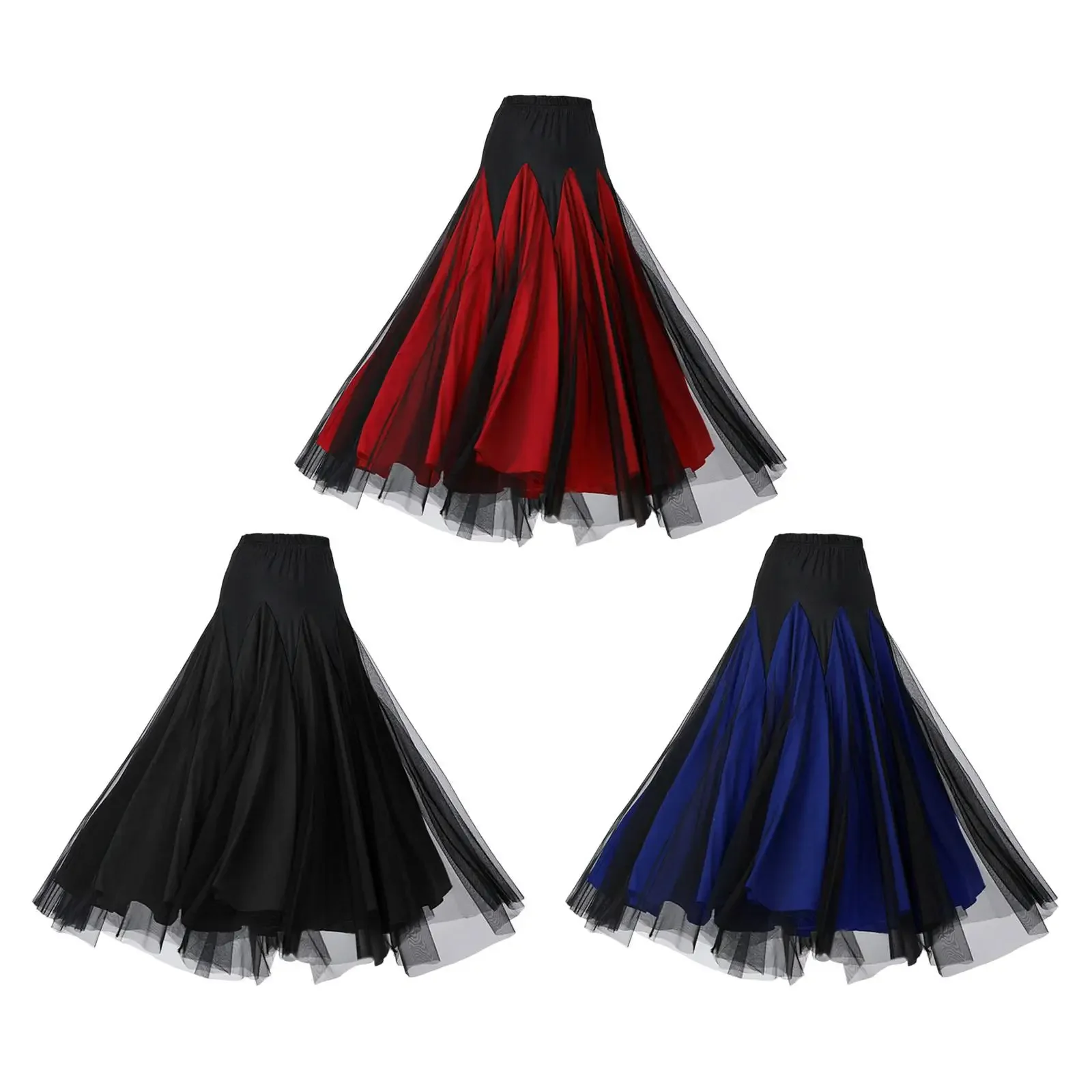 Modern Latin dance dress Women Ballroom Skirt Long Swing Skirt Stage Performance Party Dance Practice Competition Show
Modern Latin dance dress Women Ballroom Skirt Long Swing Skirt Stage Performance Party Dance Practice Competition Show