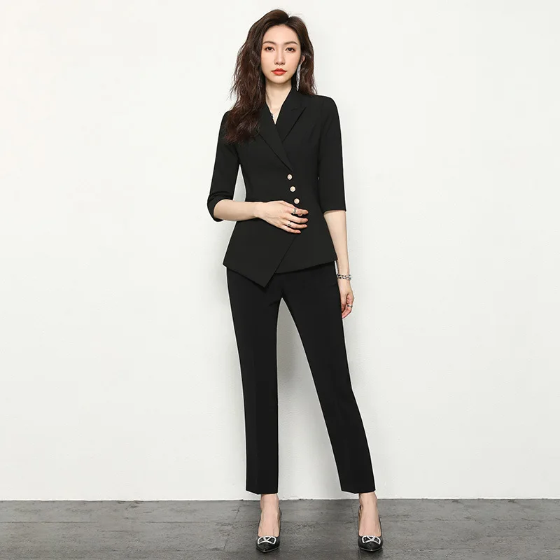 High-end Business Formal Suit Pants Set Exuding a Goddess-Like Aura Fashionable Real Estate Sales Office Workwear Women Clothes
High-end Business Formal Suit Pants Set Exuding a Goddess-Like Aura Fashionable Real Estate Sales Office Workwear Women Clothes