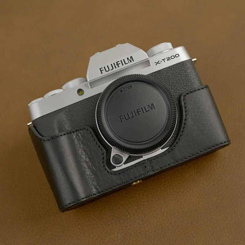 Handmade Genuine Real Leather Half Camera Case Bag Cover for FUJIFILM XT200 Fuji X-T200
Handmade Genuine Real Leather Half Camera Case Bag Cover for FUJIFILM XT200 Fuji X-T200