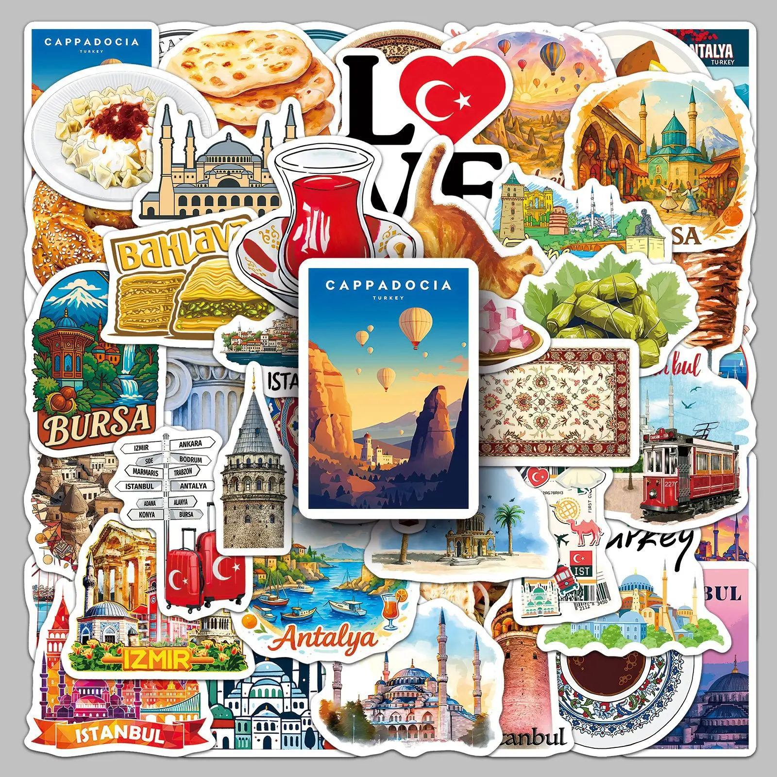 50PCS Cartoon Travel Diary Stickers Outdoor Scenery Creative Decoration Mobile Phone Case Notebook Water Cup Waterproof Decals
50PCS Cartoon Travel Diary Stickers Outdoor Scenery Creative Decoration Mobile Phone Case Notebook Water Cup Waterproof Decals