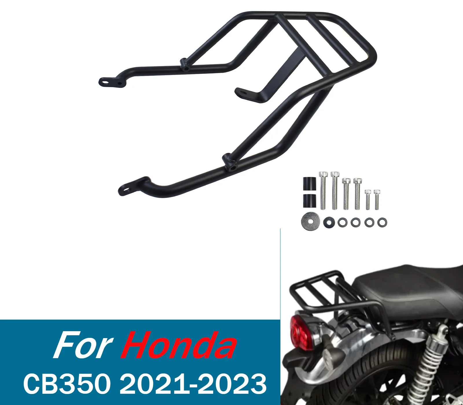 GB350 CB350 Rear Luggage Rack Carrier Mount Backrest Cargo Holder For Honda CB 350 Hness 2021-2023 Motorcycle Accessories
GB350 CB350 Rear Luggage Rack Carrier Mount Backrest Cargo Holder For Honda CB 350 Hness 2021-2023 Motorcycle Accessories