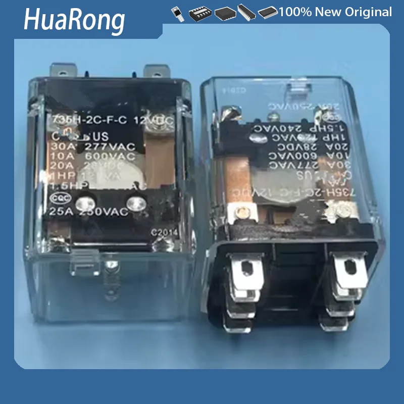 NEW 2Pcs/Lot 735H-2C-F-C DC12V 30A 277VAC 735H-2C-F-C-12VDC PIN8
NEW 2Pcs/Lot 735H-2C-F-C DC12V 30A 277VAC 735H-2C-F-C-12VDC PIN8
