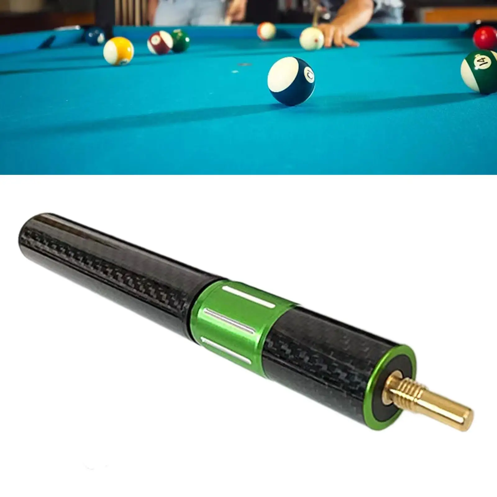 Billiard Cue Extension Snooker Compact Aluminum Alloy Pool Cue Extender
Billiard Cue Extension Snooker Compact Aluminum Alloy Pool Cue Extender