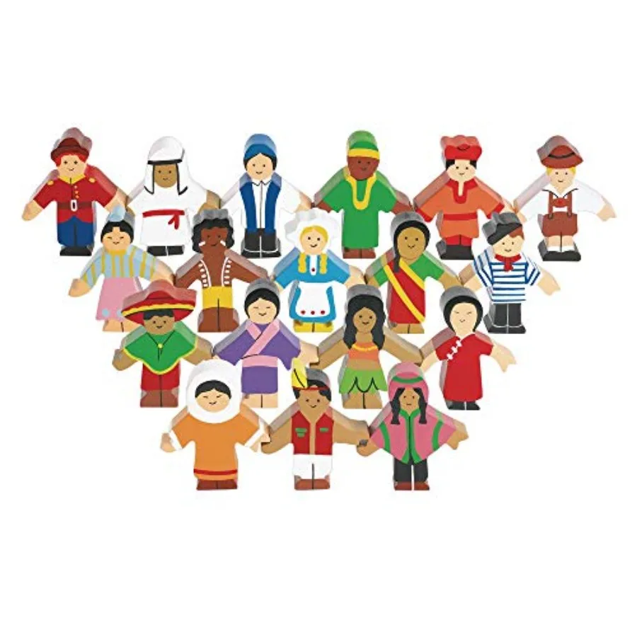3 inch Multicultural Around The World Block Play People, Set of 18, Social Emotional Learning, Preschool Educational Toys
3 inch Multicultural Around The World Block Play People, Set of 18, Social Emotional Learning, Preschool Educational Toys