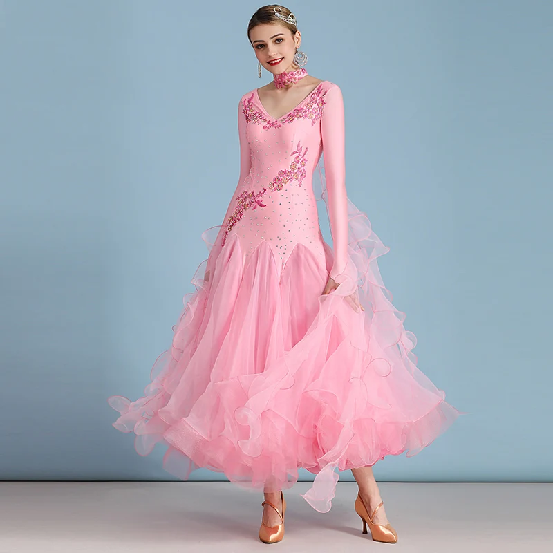 2026 Ballroom Dance Dress for Women Competition Standard Modern Dancing Clothes Long Sleeve Cheap Waltz Stage Costumes
2026 Ballroom Dance Dress for Women Competition Standard Modern Dancing Clothes Long Sleeve Cheap Waltz Stage Costumes