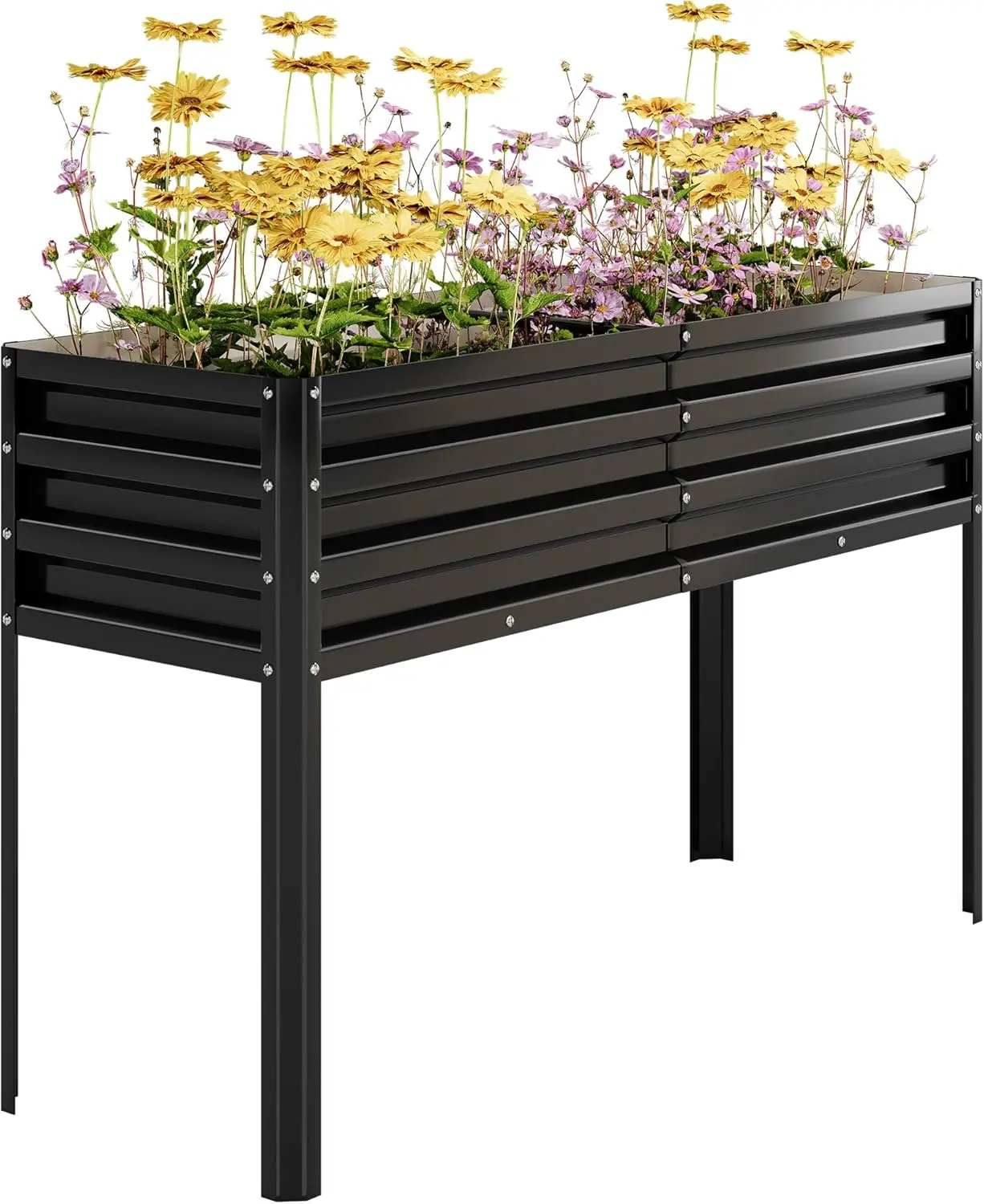 Galvanized Raised Garden Bed with Legs, 50×17×32In Large Elevated Planter Box for Outdoor Plants, Sturdy Metal Raised Garden Bed
Galvanized Raised Garden Bed with Legs, 50×17×32In Large Elevated Planter Box for Outdoor Plants, Sturdy Metal Raised Garden Bed
