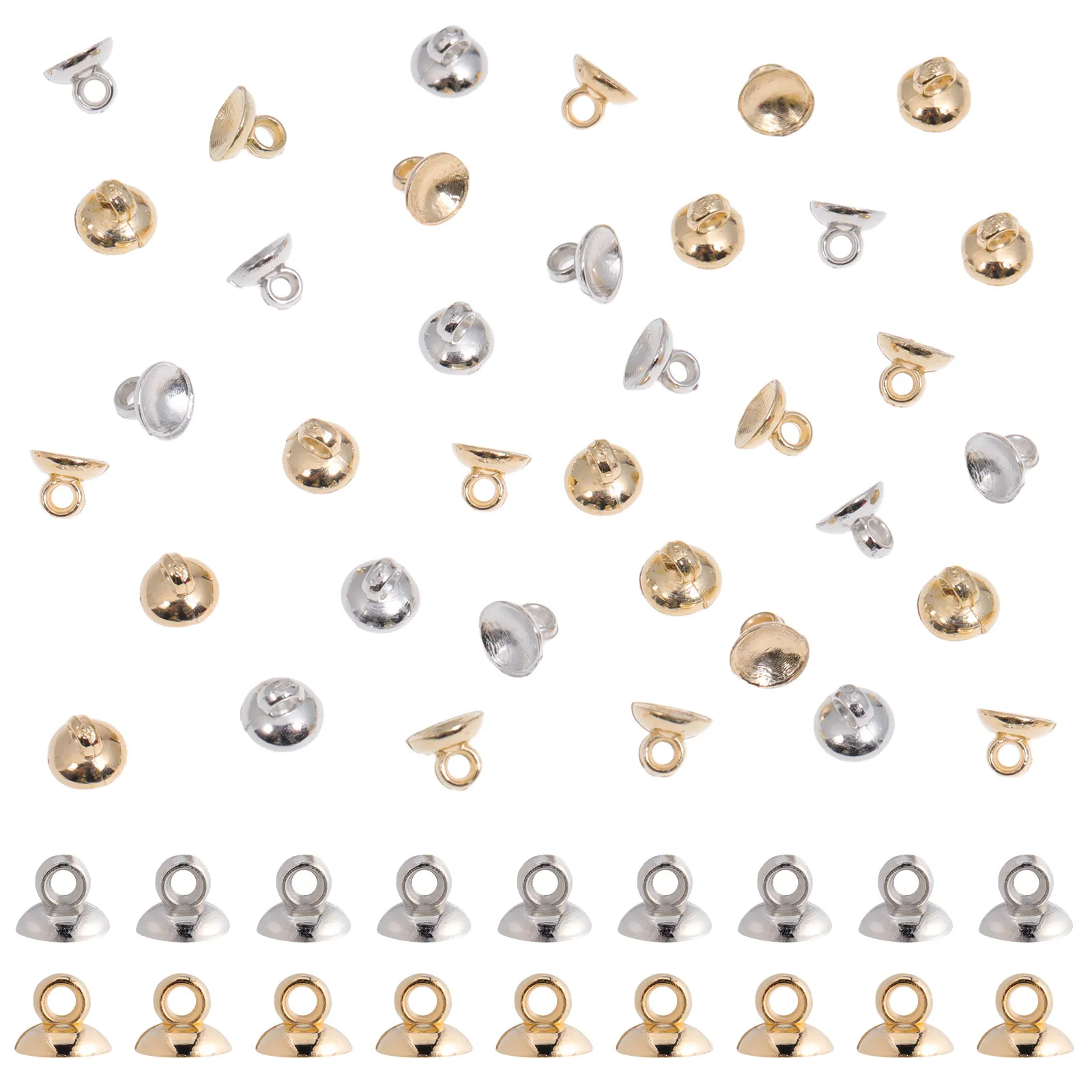 400Pcs Pearl Pendant Bail Connectors Bowl Style Alloy Jewelry Craft Supplies DIY Beads Making Findings for Necklaces Bracelets
400Pcs Pearl Pendant Bail Connectors Bowl Style Alloy Jewelry Craft Supplies DIY Beads Making Findings for Necklaces Bracelets