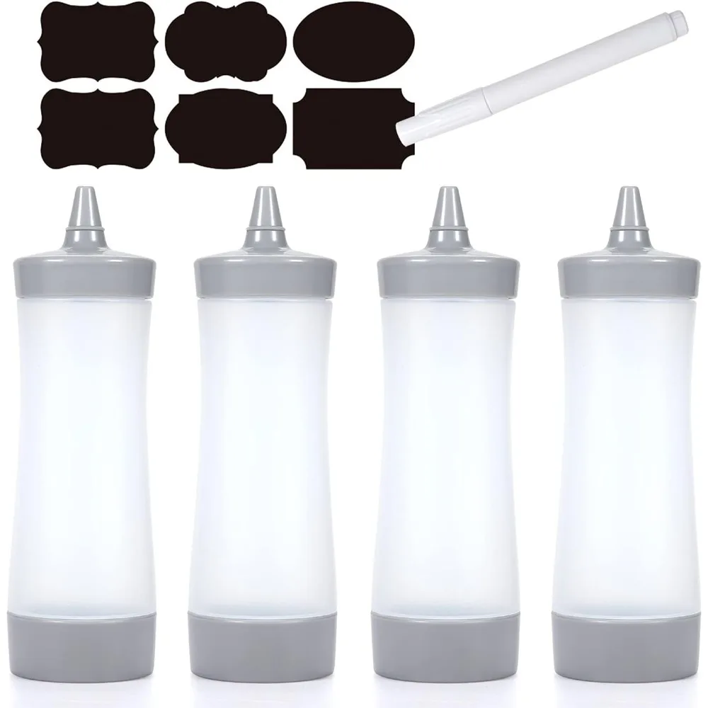 Condiment Squeeze Bottle,Ketchup Squeeze Bottle,Plastic Squeeze Bottle, 12oz (Gray)
Condiment Squeeze Bottle,Ketchup Squeeze Bottle,Plastic Squeeze Bottle, 12oz (Gray)