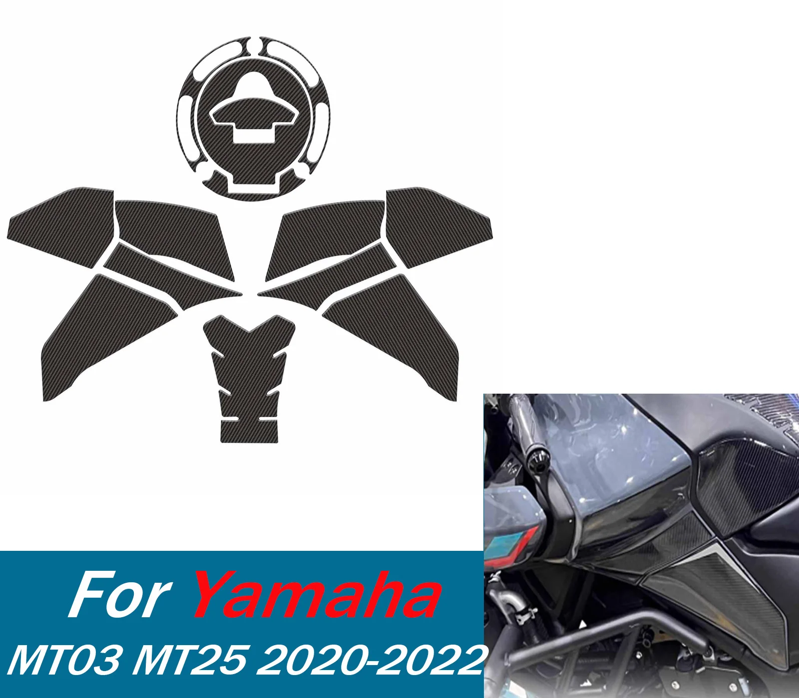  Для Yamaha MT-03 MT03 MT-25 MT25 2020-2022 боковая накладка на топливный бак мотоциклетные накладки на бак защитные наклейки наколенник тяговая накладка
Для Yamaha MT-03 MT03 MT-25 MT25 2020-2022 боковая накладка на топливный бак мотоциклетные накладки на бак защитные наклейки наколенник тяговая накладка