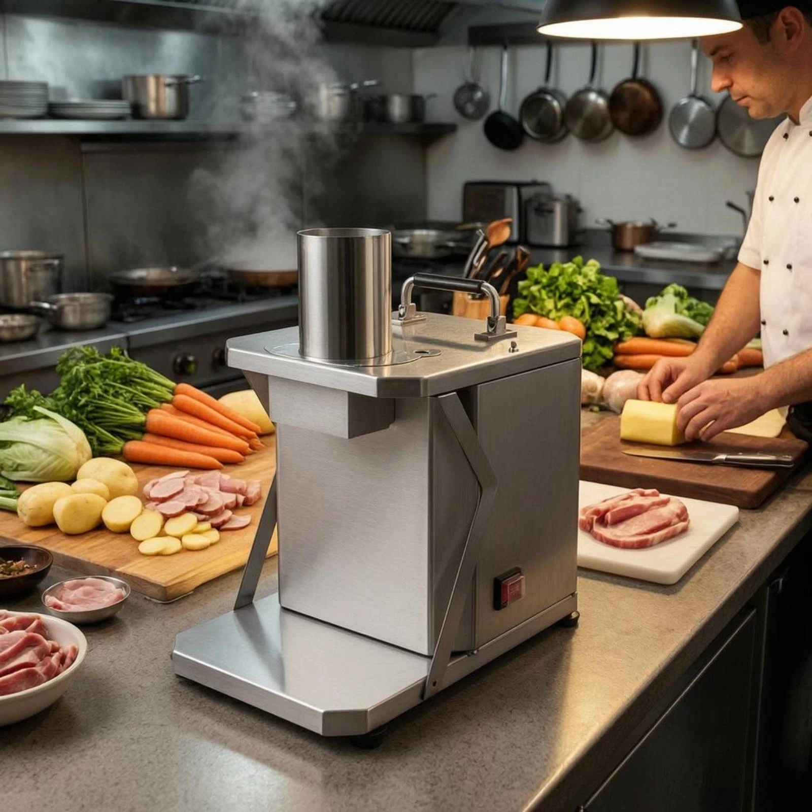 Grid Cutter Dicer Cabinet Style Automatic Dicer Food Processor
Grid Cutter Dicer Cabinet Style Automatic Dicer Food Processor