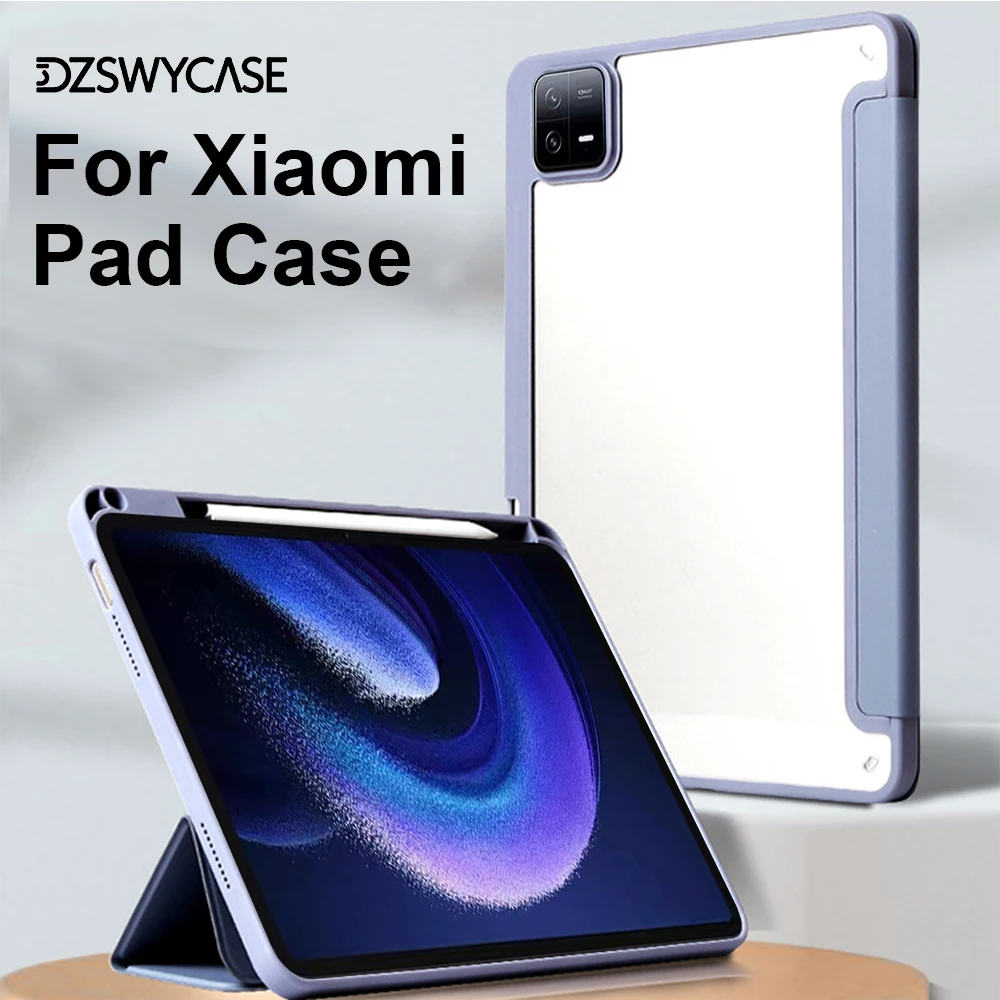 Case for Xiaomi 6/6 Pro 11inch, Mi Pad 7 8 Pro 11.2 inch Transparent Case with Pencil Holder Folding Stand Awake / Sleep Cover
Case for Xiaomi 6/6 Pro 11inch, Mi Pad 7 8 Pro 11.2 inch Transparent Case with Pencil Holder Folding Stand Awake / Sleep Cover