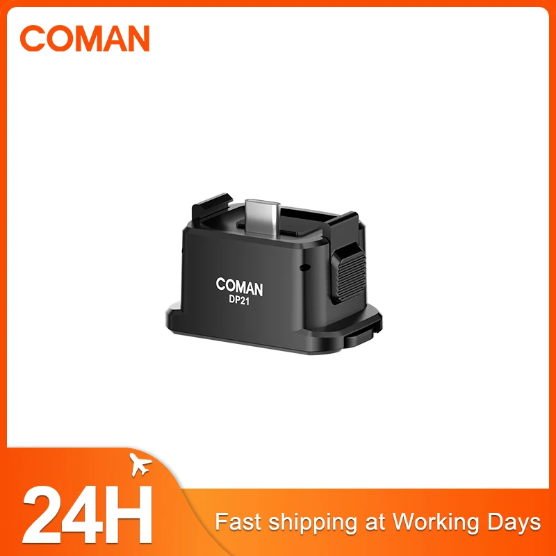 COMAN DP21 Multifunction Pocket 3 Quick Release Magnetic Charging Base With 1/4" Arca Gopro TypeC Mount For Osmo Pocket 3 Camera
COMAN DP21 Multifunction Pocket 3 Quick Release Magnetic Charging Base With 1/4" Arca Gopro TypeC Mount For Osmo Pocket 3 Camera