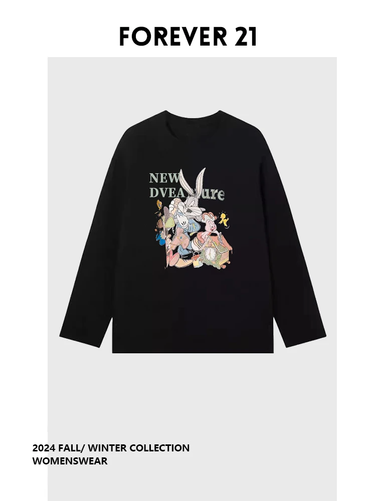 Свитшот Forever 2 с принтом кролика, длинными рукавами, свободного кроя, модный, универсальный, осенне-зимний, новый стиль, женский топ больших размеров
Свитшот Forever 2 с принтом кролика, длинными рукавами, свободного кроя, модный, универсальный, осенне-зимний, новый стиль, женский топ больших размеров