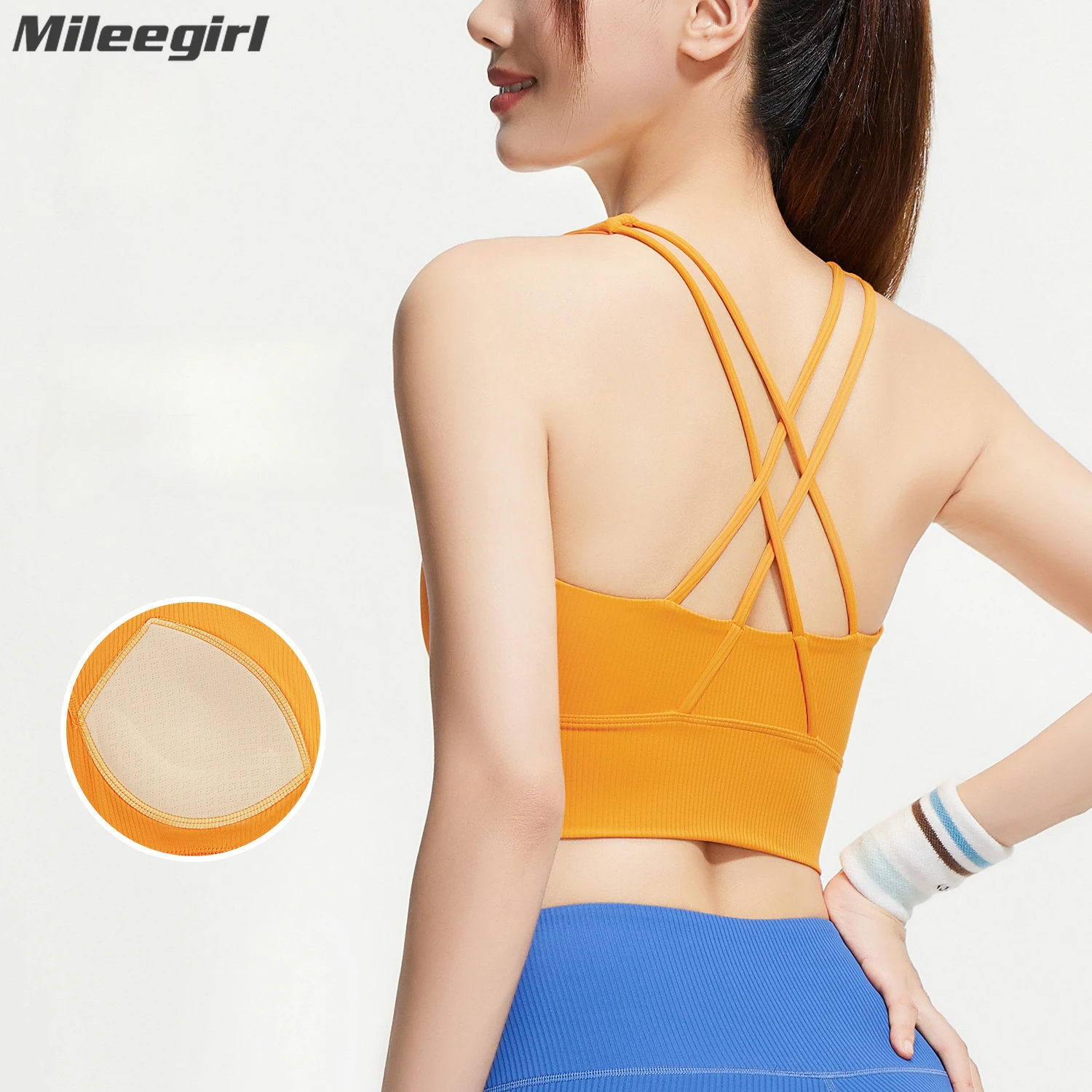 Mileegirl Cross Back Women Yoga Bras, Quick Drying Sports Crop Tops, Built-in Pads Gym Fitness Top, Quick Drying Workout Running
Mileegirl Cross Back Women Yoga Bras, Quick Drying Sports Crop Tops, Built-in Pads Gym Fitness Top, Quick Drying Workout Running