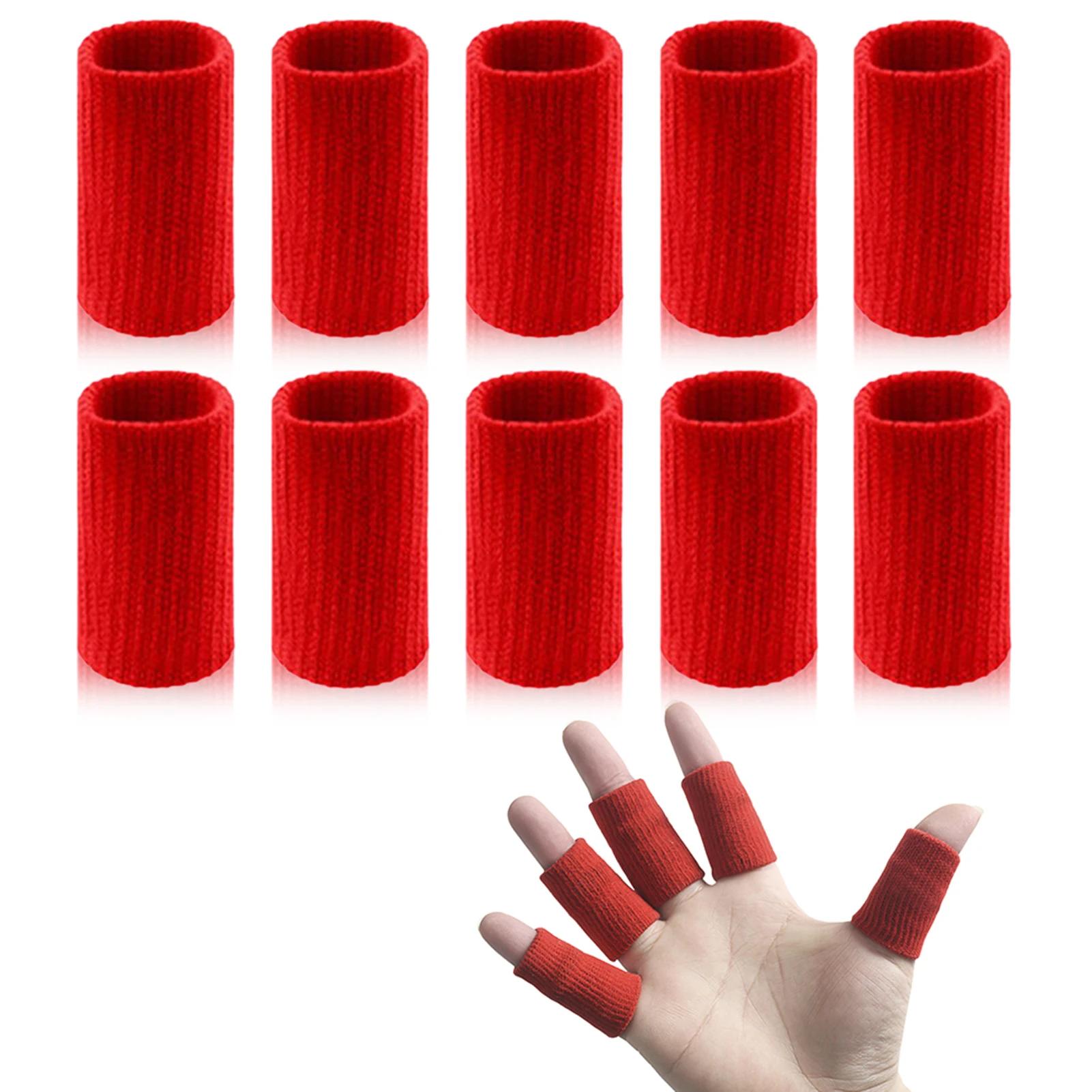 Finger Protectors for Injury Finger Bandage Stretchable Finger Cover for Basketball Finger Protection 10 PCS
Finger Protectors for Injury Finger Bandage Stretchable Finger Cover for Basketball Finger Protection 10 PCS