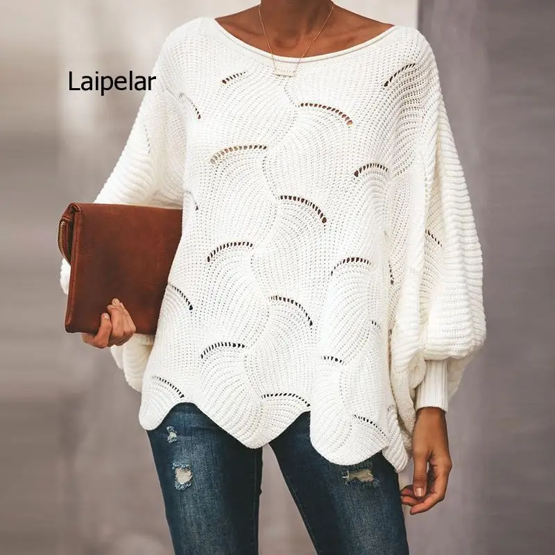 Fashion Hollow Out Women Sweaters Casual Femme Knitwear Sweaters Lantern Sleeve O Neck Loose Ruffle Women Pullover
Fashion Hollow Out Women Sweaters Casual Femme Knitwear Sweaters Lantern Sleeve O Neck Loose Ruffle Women Pullover