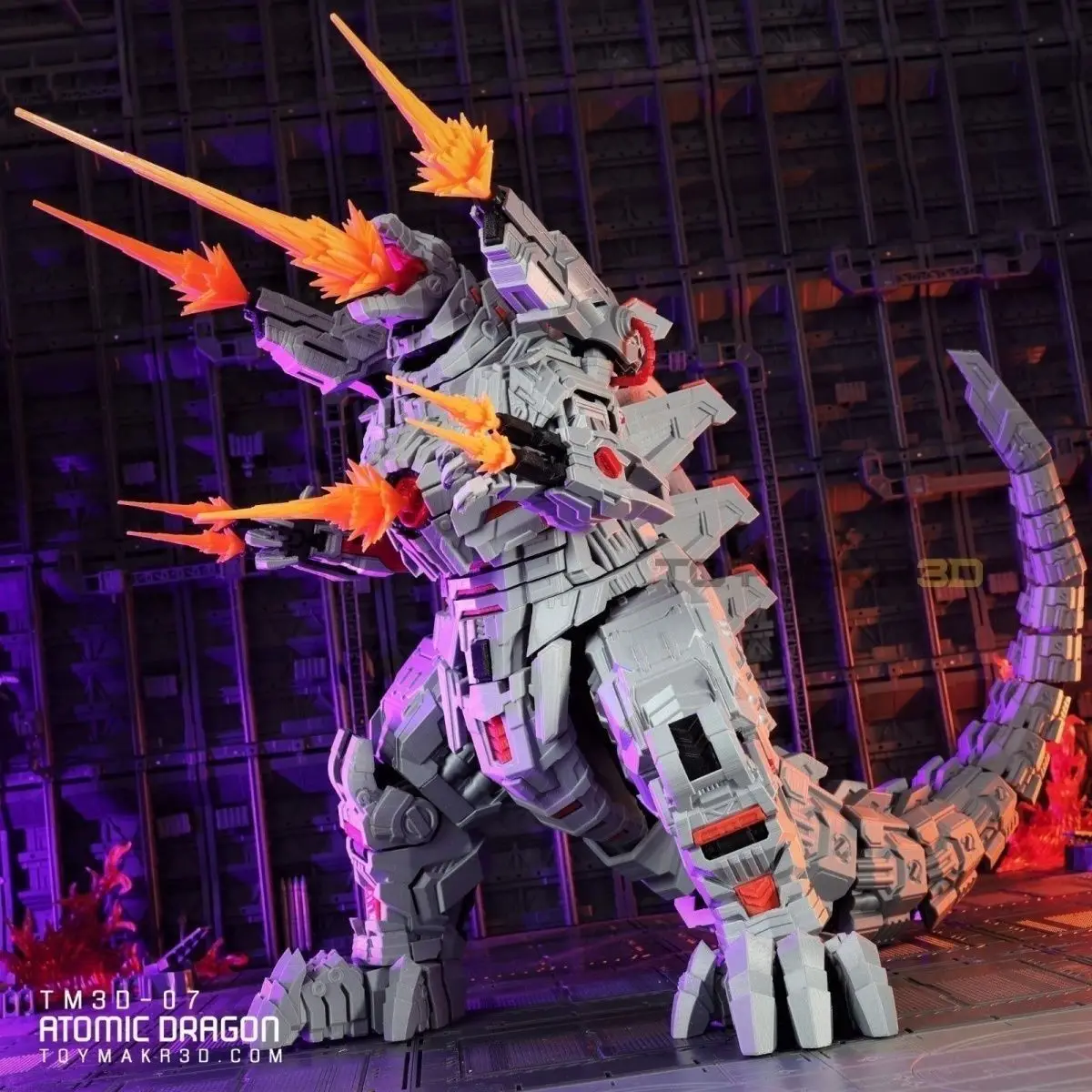Mecha Godzilla 3D Printed Dinosaur, Full Articulated Joints Model Toy
Mecha Godzilla 3D Printed Dinosaur, Full Articulated Joints Model Toy