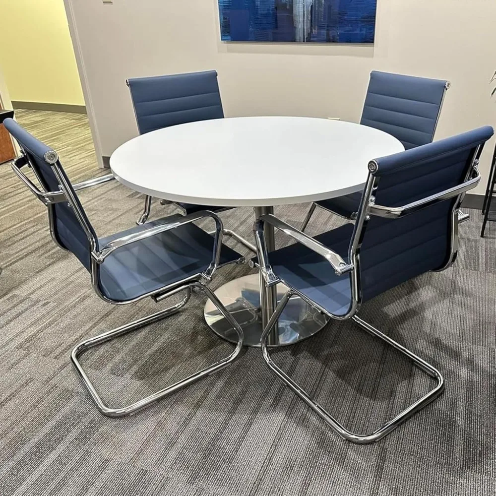 Office Guest Chairs No Wheels & Reception Chairs, Leather Waiting Room Chair Mid Back Conference Chairs with Sled Base for Meet
Office Guest Chairs No Wheels & Reception Chairs, Leather Waiting Room Chair Mid Back Conference Chairs with Sled Base for Meet