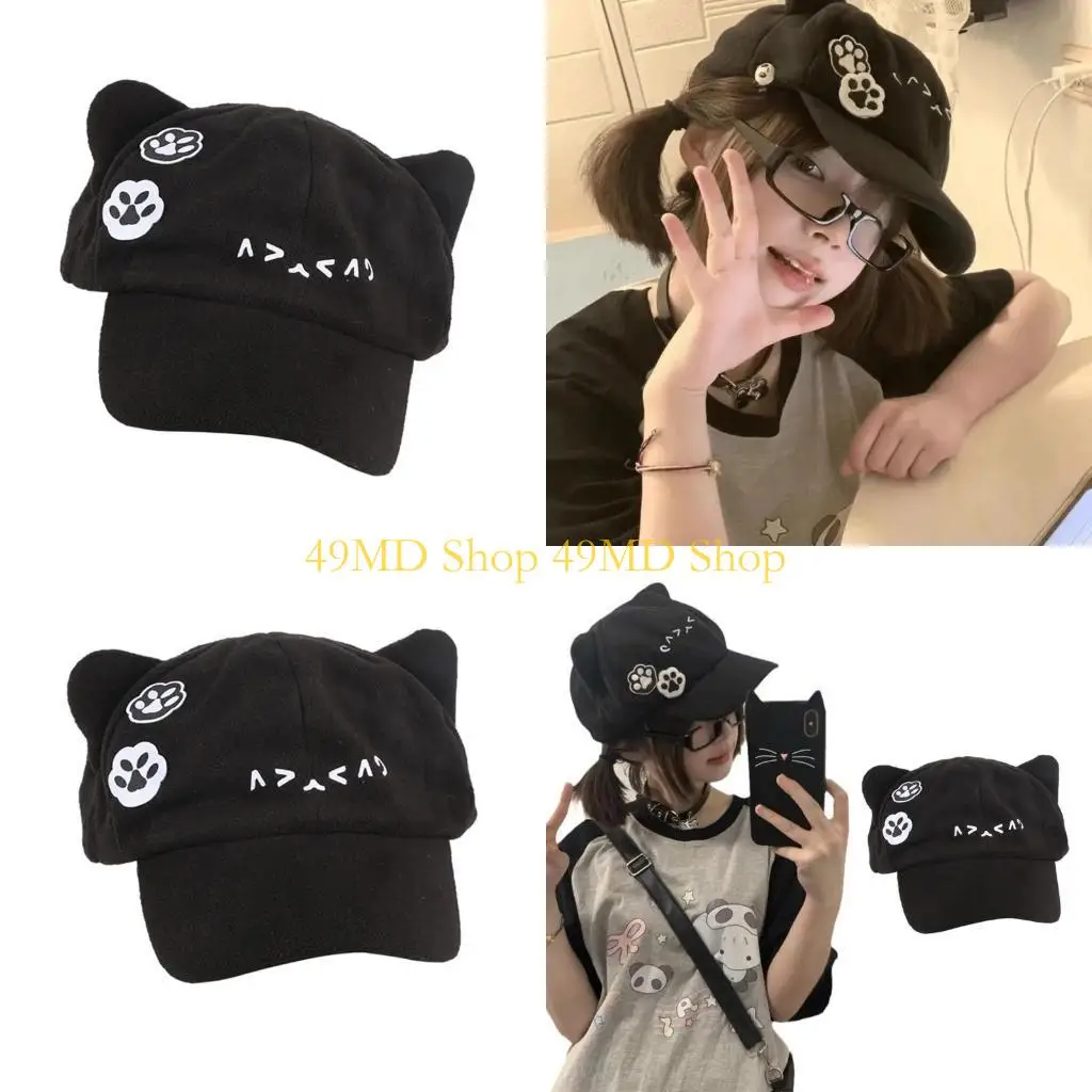 49MD Anime Baseball Hat for Girls Street Hiphop Hat for Casual Cosplay Costume Caps with Cats Ear Roleplay Headwear
49MD Anime Baseball Hat for Girls Street Hiphop Hat for Casual Cosplay Costume Caps with Cats Ear Roleplay Headwear
