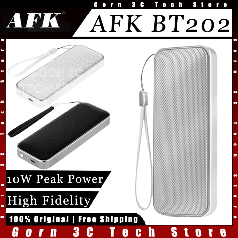 AFK BT202 Wireless Speaker High Fidelity 10W Peak Power Bluetooth 5.0 Hifi Long Endurance Camping Portable Customized Subwoofer
AFK BT202 Wireless Speaker High Fidelity 10W Peak Power Bluetooth 5.0 Hifi Long Endurance Camping Portable Customized Subwoofer