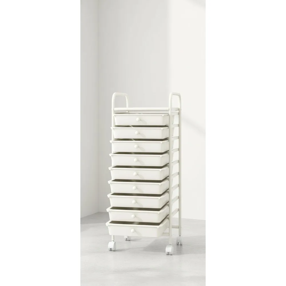 10-Drawer Rolling Storage Cart with Wheels, Mobile Organizer for Office School Home Craft Use
10-Drawer Rolling Storage Cart with Wheels, Mobile Organizer for Office School Home Craft Use