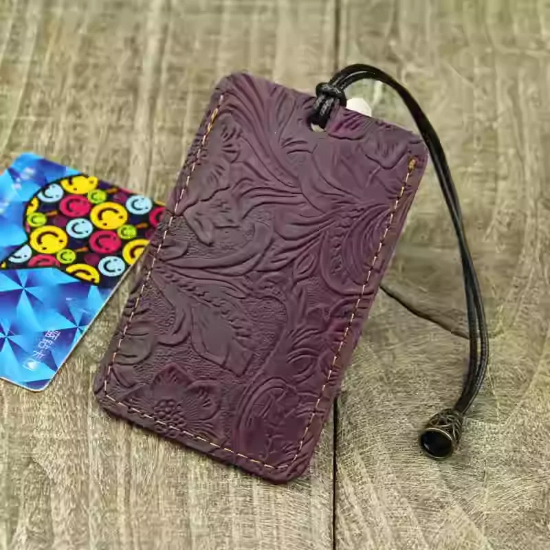 Genuine Leather Portable Card Holder Subway Badge Student ID Cards Case with Spring Rope Cowhide Card Bag
Genuine Leather Portable Card Holder Subway Badge Student ID Cards Case with Spring Rope Cowhide Card Bag