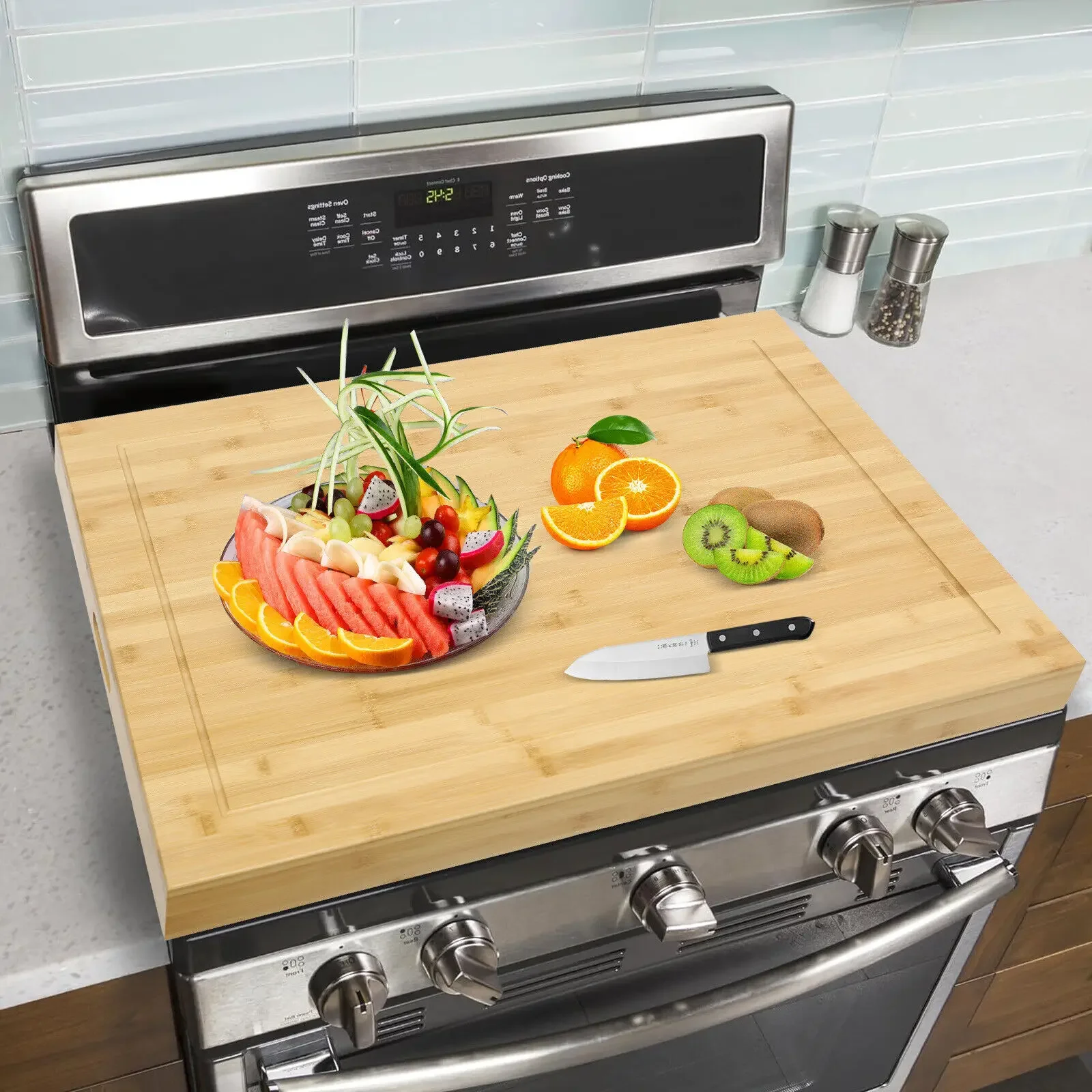 Extra Large Noodle Making Board with Stove Protection - Natural Pine Wood Surface
Extra Large Noodle Making Board with Stove Protection - Natural Pine Wood Surface