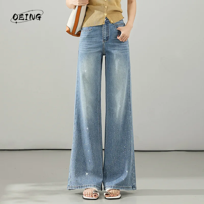 Women Rhinestone Jeans Spring Summer Fashion High Waist Slim Fit Casual Shining Elegant Mom Pants Denim Flared Trousers 2663
Women Rhinestone Jeans Spring Summer Fashion High Waist Slim Fit Casual Shining Elegant Mom Pants Denim Flared Trousers 2663