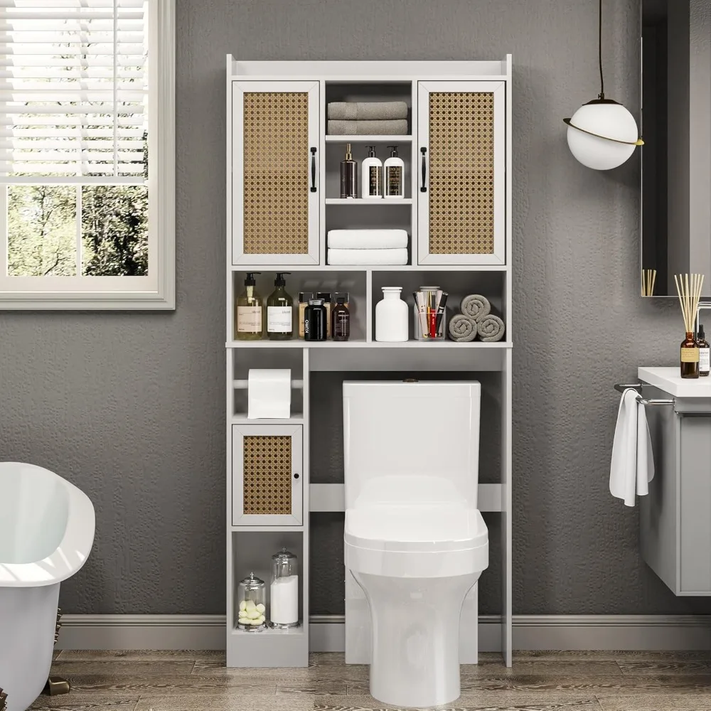 Over The Toilet Storage Cabinet with Adjustable Shelf, Freestanding Farmhouse Storage Cabinet Above Toilet.
Over The Toilet Storage Cabinet with Adjustable Shelf, Freestanding Farmhouse Storage Cabinet Above Toilet.