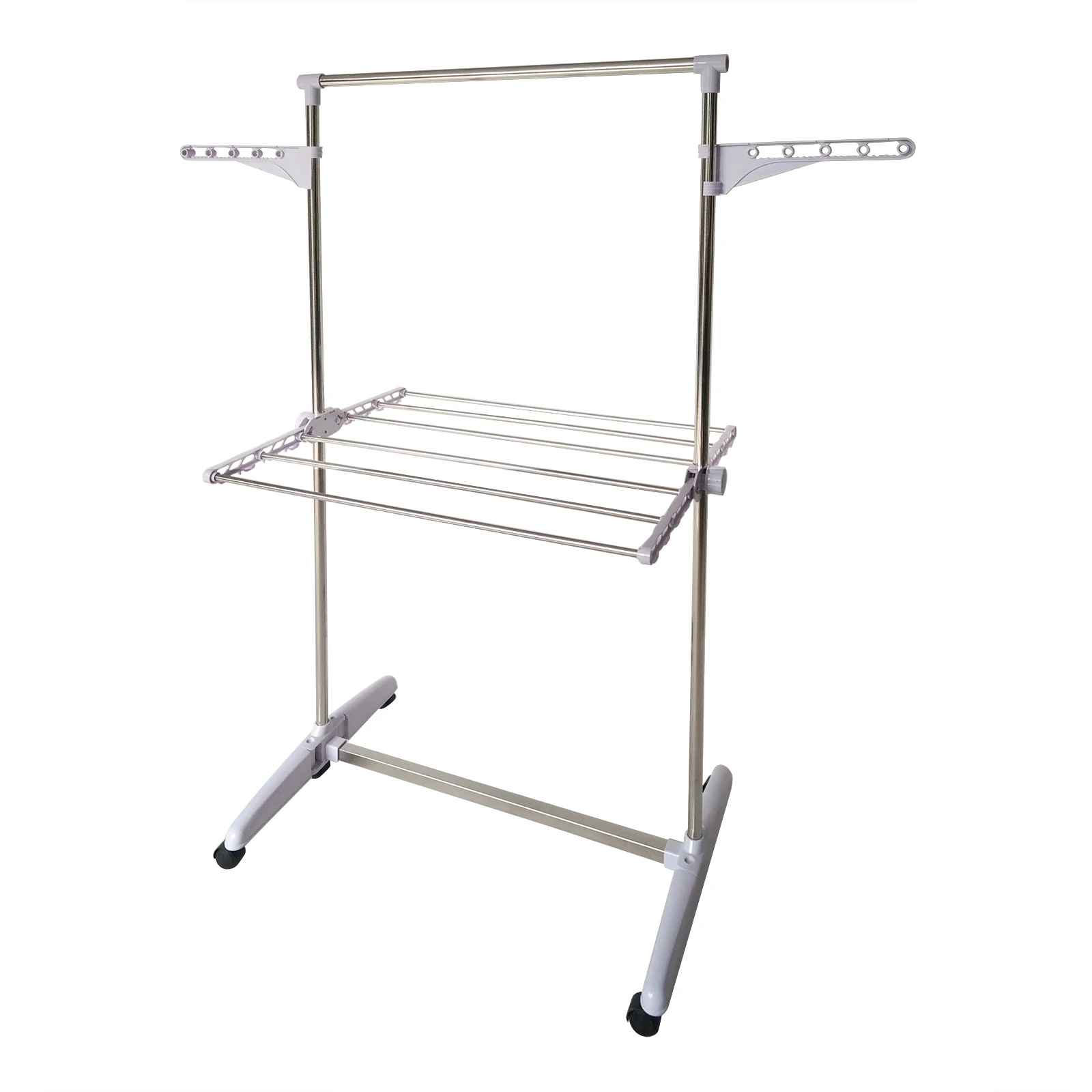 1Tier Racks Floor Drying Racks indoor&outdoor Stainless Folding Rails Adjustable Telescopic Rolling Clothing Garment Rack
1Tier Racks Floor Drying Racks indoor&outdoor Stainless Folding Rails Adjustable Telescopic Rolling Clothing Garment Rack