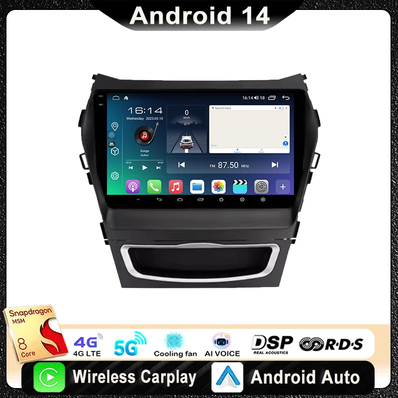 For Hyundai Santa Fe 3 2013 - 2016 Car Radio Multimedia Player Stereo GPS Navigation
For Hyundai Santa Fe 3 2013 - 2016 Car Radio Multimedia Player Stereo GPS Navigation